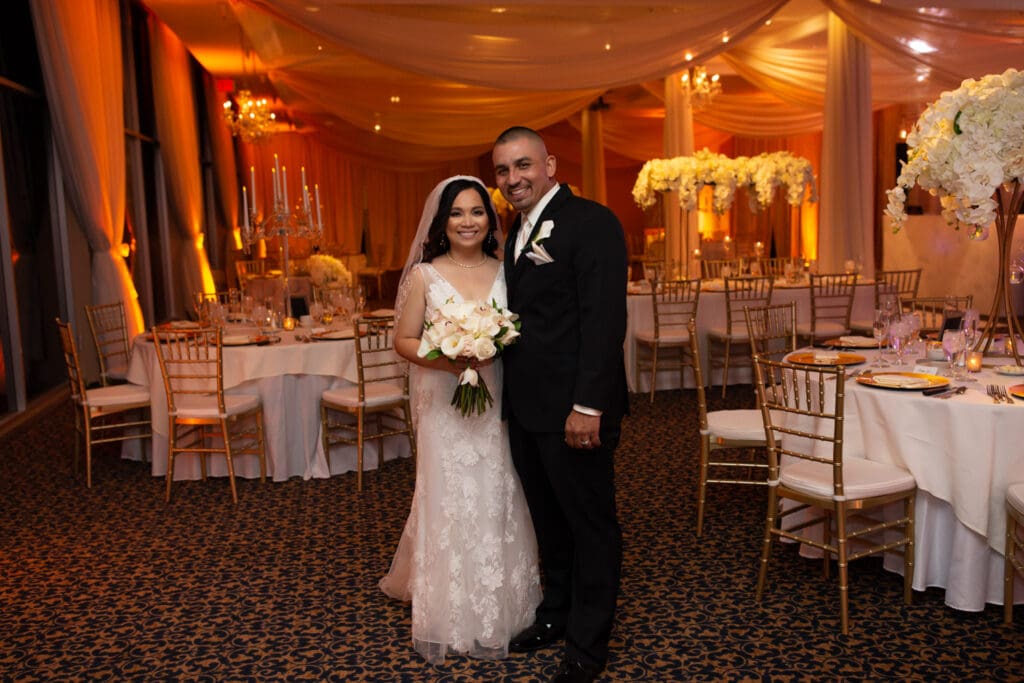 Skyline Country Club reception bride and groom